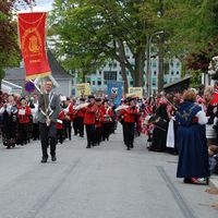 Kvaleberg skolekorps Barnetoget 17. mai 2016 Foto: Britt Reinertsen
