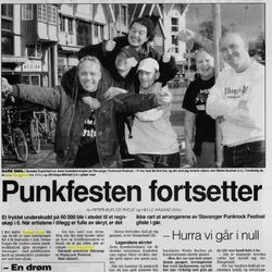 klipp fra Rogalands avis , 28.04.2003