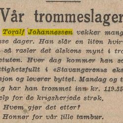 klipp fra Stavangeren