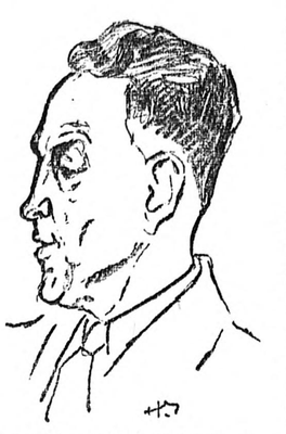 Øystein Kverneland tegning hentet fra Stavanger Aftenblad