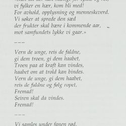 Utdarg fra en sangtekst av Magnus Karlson