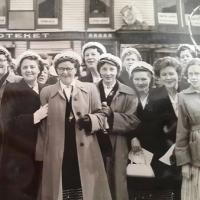 Stavanger Damekor 17 mai 1957. Bilde tilhører Anne Brith Bredsten Bugge