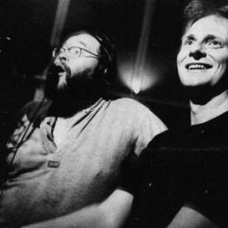 Svein Tang Wa og Ragnar Bjerkreim i studio foto Henning Carr Ekroll/Rogalands Avis