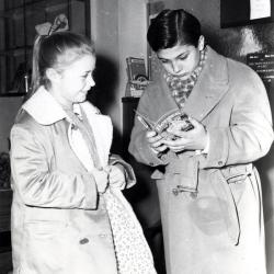 To stjerner hygger seg: Åshild Helgevold og Robertino.