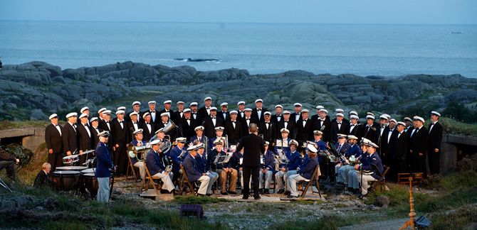 Egersunds Mandssangforening og Egersund Musikkorps fra konserten på Kulå, Vedafjellet sommeren 2007.