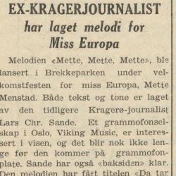 Vestmar, fredag 21. juni 1963