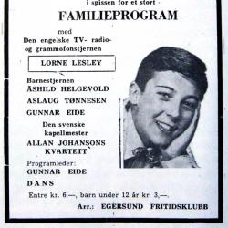 Robertino sto høyest på plakaten i Egersund, men like mange kom for å høre og se Åshild