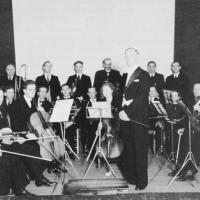 Egersund Amatørteaterorkester foto Dalane Tidene Bildet er fra 1945, med gjester fra Stavanger symfoniorkester