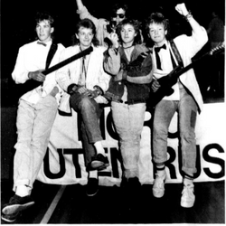S.P.P i Karmøymesterskapet i rock i 1986 foto Haugesunds Avis/Tore Jensen