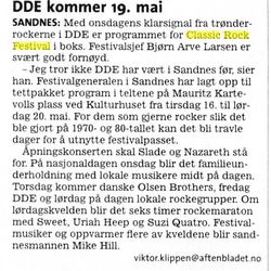 klipp fra Stavanger Aftenblad