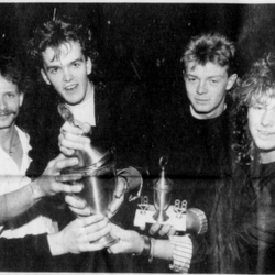 S.P.P i Karmøymesterskapet i rock i 1988 foto Haugesunds Avis/Kjell Strand