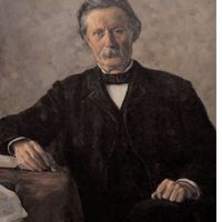 Portrett av Martin Nielsen, malt av hans sønn, Eivind. foto: Kjell Strand