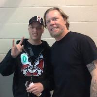 Sem Hadland sammen med James Hetfield