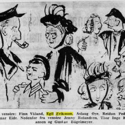 Ensemblet i Maktå på straen 1955 klipp fra Stavangeren