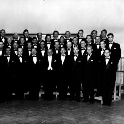 Mandskoret ved 40 års jubileumet 1954