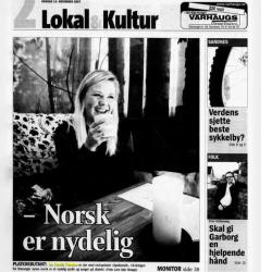 Åse klipp fra Stavanger Aftenblad