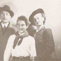 Leiv Wee, Helge Sverre Nesheim og Unni Monsen foto hentet fra boka Haugesund - som årene gikk : 3. samling : bilder fra Haugesund i nyere og eldre tid