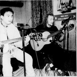 To av medlemmene i bandet Iglo foto: Jærbladet/Karl Fjogstad