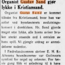 klipp fra Stavanger Aftenblad