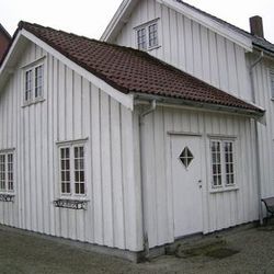 Bjerkrheimstova i Bjerkreim sentrum, et lite museum om Ttrygve Bjerkreim.