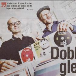 Tom H. Brekke og Helge Olav Øksendal promoterer Pop '08 foto Erik Holsvik/Rogalands Avis