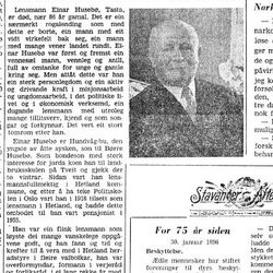 klipp fra Stavanger Aftenblad