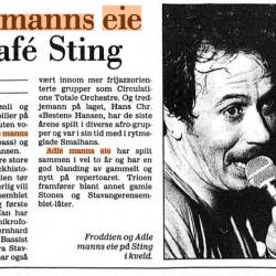 klipp fra Stavanger Aftenblad