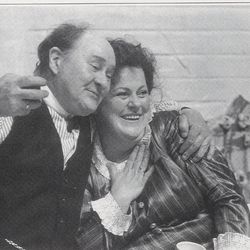 Thor Inge Kristiansen og Sally Nilsson i Maktå på Straen foto Rogaland Teater