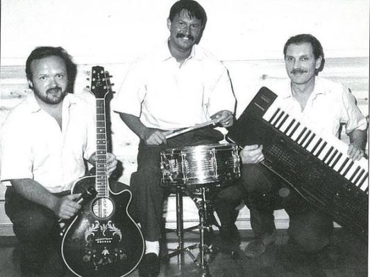Jæren Trio omlag 1984 Fra venstre :Sven Kåre Helland,Per Salte og Frits Vinterstø