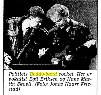 BeddoBand foto: Stavanger Aftenblad