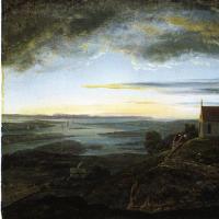 View of St. Olav’s Church at Avaldsnes Johan Christian Dahl (1820)