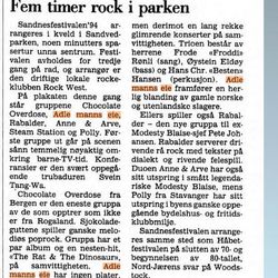 klipp fra Stavanger Aftenblad