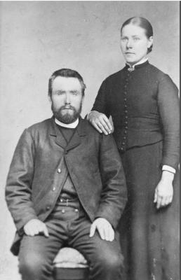 Bertha og mannen Lars Rafdal foto tilhører Ryfylkemuseet