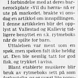 klipp fra Stavanger Aftenblad