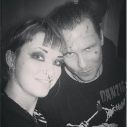 Edwin Borsheim sammen med Kay Kaos Instagrambruker revoltpunx