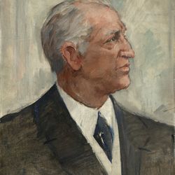Maleri av Hans Salvesen Brun av Henrik Lund tilhører Oslo Museum
