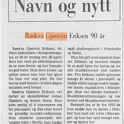 klipp fra Stavanger Aftenblad