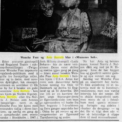 Asta Bertels og Wenche Foss