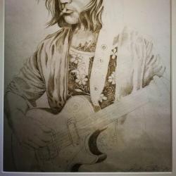 Per Lorentz Borsheim, tegnet av musiker Anders Bru