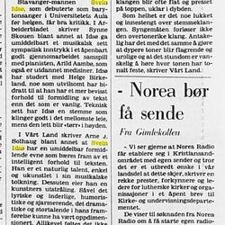 Klipp fra Stavanger aftenblad