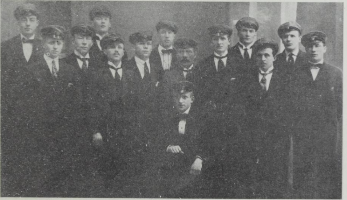 Mannskoret Norkap foto hentet fra Sang og musikkliv i Haugesund 1867-1945. 1-H.Dybdahl Henriksen