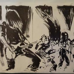 Live drawing from INFERNO METAL FESTIVAL NORWAY by Den Unge Herr Holm