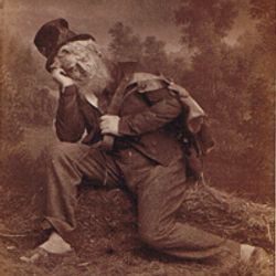 Henrik Klausen som den aldrende Peer Gynt 1876