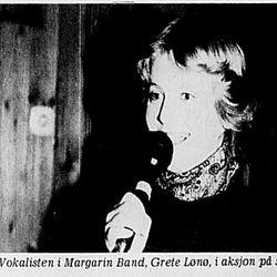 Grete Lønø i Margarin Band foto: stavanger aftenblad