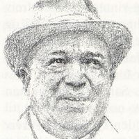 Simon Nes tegnet av norsk-amerikaner Elmer Eide