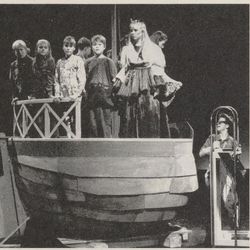 Ensemblet i Markus Trost og Drømmen om den grønne øya foto Kjetil Alsvik/Rogaland Teater