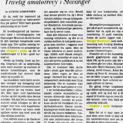 klipp fra Stavanger Aftenblad