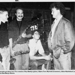 Electric Poets og Dan Børge Akerø foto: Rogalands Avis