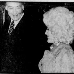 Gunnar Eide med Dolly Parton foto Bjarne Solberg/Haugesunds Avis