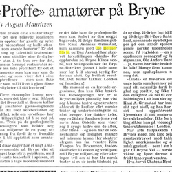 Omtale av Linda fra August Mauritzen i Afenposten